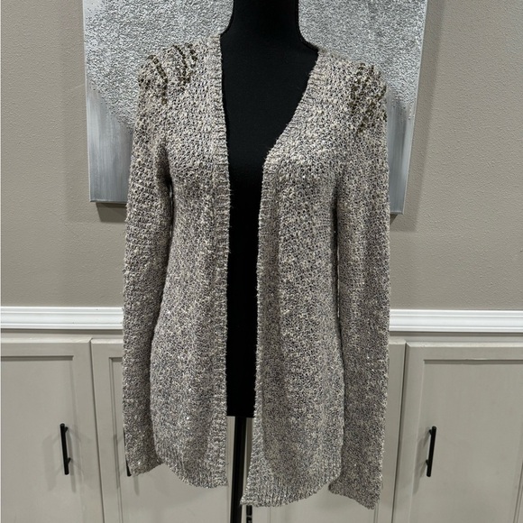 Maurices Sweaters - Maurice’s Studio Y Glitter Cardigan with Embellishments on shoulder